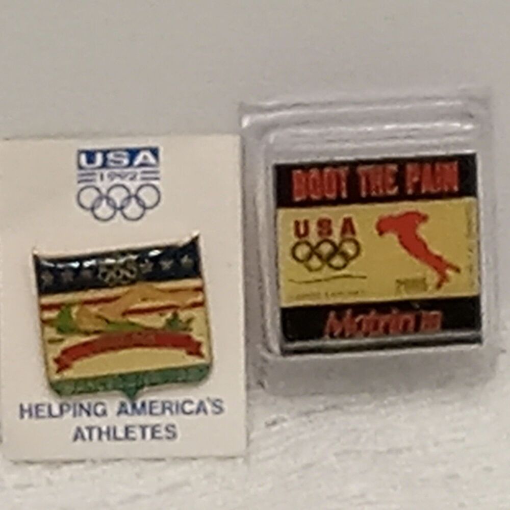 OLYMPIC Games Barcelona and Italy Lapel Hat PINS